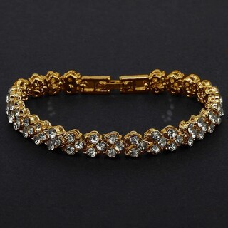 Foto 5 | Foto 5 | Pulsera Huoguo Classic Con Strass Para Mujer Dorada - Venta Internacional.