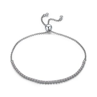 Foto 2 | Foto 2 | Pulsera Huoguo De Plata De Ley Con Hebra Brillante Para Mujer - Venta Internacional.