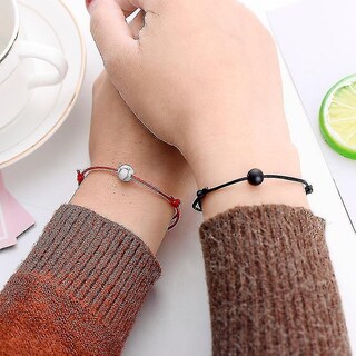 Foto 2 | Foto 2 | Pulsera Huoguo Piedra De Lava Mate Perla Natural Negro Y Azul - Venta Internacional.