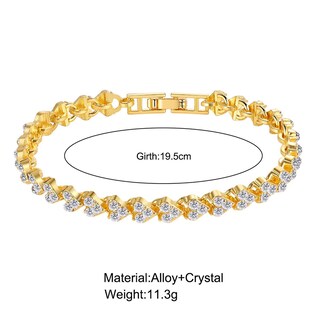 Foto 1 | Foto 1 | Pulsera Huoguo Love Diamond Para Mujer Aleación Regalo Para El Día De La Madre - Venta Internacional.