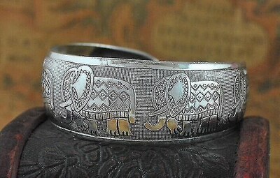 Foto 3 | Foto 3 | Pulsera Huoguo Gypsy Con Forma De Flor Cuadrada Vintage Retro Plateada - Venta Internacional.