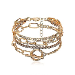 Foto 4 | Foto 4 | Pulsera Huoguo Bohemia De Cristal Geométrico Multicapa - Venta Internacional.