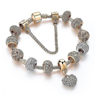 Foto 1 | Foto 1 | Pulsera Huoguo Charm Crystal Brazaletes De Aleación De Zinc De 20 Cm - Venta Internacional.
