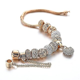Foto 2 | Foto 2 | Pulsera Huoguo Charm Crystal Brazaletes De Aleación De Zinc De 20 Cm - Venta Internacional.