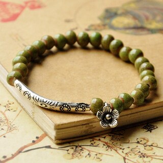 Foto 2 | Foto 2 | Pulsera Huoguo Para Mujer Con Forma De Abalorios Multicolores Con Costuras Metálicas - Venta Internacional.