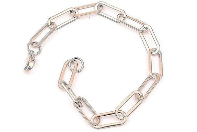 Foto 1 | Foto 1 | Brazalete Huoguo Cadena Tipo Cable Con Eslabones De Acero Inoxidable Oro Rosa - Venta Internacional.
