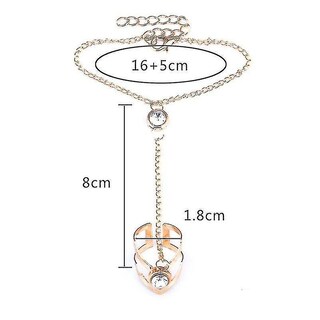 Foto 3 | Foto 3 | Pulsera Huoguo Gold Big Crystal Ring Cadena De Pulsera Para Mujer - Venta Internacional.