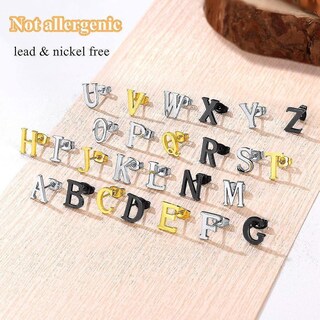 Foto 2 | Foto 2 | Pendientes Huoguo Con Inicial De La Letra W De Acero Inoxidable 3 Pares - Venta Internacional.