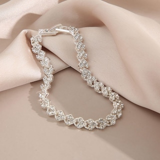 Foto 5 | Foto 5 | Pulsera Huoguo Love Diamond Para Mujer Aleación Regalo Para El Día De La Madre - Venta Internacional.