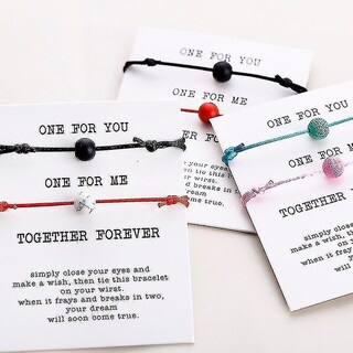 Foto 4 | Foto 4 | Pulsera Huoguo Pulsera Para Amantes De Las Cuentas Naturales Con Piedra De Lava Mate - Venta Internacional.