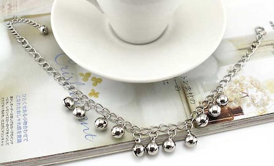 Foto 5 | Foto 5 | Pulsera Tobillera Para Mujeres Y Niñas Con Cascabeles En Aleación De Plata - Venta Internacional.