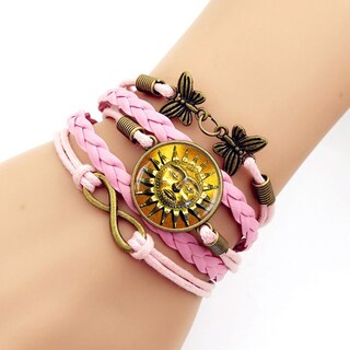 Foto 2 | Foto 2 | Pulsera Huoguo 2021 Para Mujer Estilo Retro Sun Moon Time Tejida A Mano - Venta Internacional.