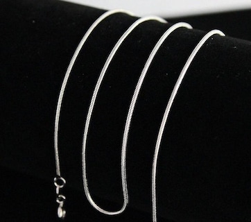 Foto 5 | Foto 5 | Collar Huoguo Cadena Con Forma De Serpiente Chapada En Plata 20 Cm De Largo - Venta Internacional.
