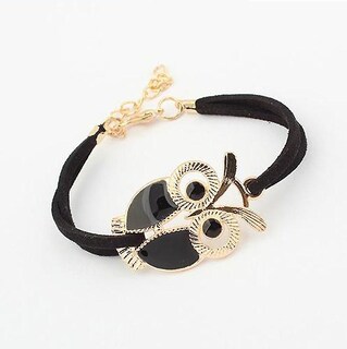 Foto 2 | Foto 2 | Pulsera Huoguo De Piel Sintética Vintage Con Diseño De Búho Para Mujer - Venta Internacional.
