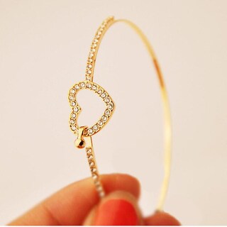 Foto 4 | Foto 4 | Brazalete Tipo Brazalete Huoguo Estilo Moderno Con Diamantes De Imitación Dorados - Venta Internacional.