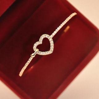 Foto 2 | Foto 2 | Brazalete Tipo Brazalete Huoguo Estilo Moderno Con Diamantes De Imitación Dorados - Venta Internacional.