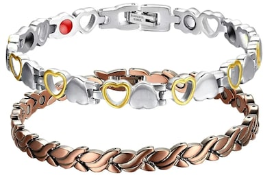 Foto 1 | Foto 1 | Xtellar Pulseras Magnéticas De Cobre Puro Para Mujeres Elegantes - Alivio Avanzado Para Artritis