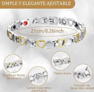 Foto 3 | Foto 3 | Xtellar Pulseras Magnéticas De Cobre Puro Para Mujeres Elegantes - Alivio Avanzado Para Artritis