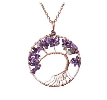 Foto 1 | Foto 1 | Colgante Tree Of Life Con Piedra Amatista Circe Boutique - Venta Internacional.