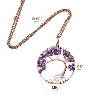 Foto 2 | Foto 2 | Colgante Tree Of Life Con Piedra Amatista Circe Boutique - Venta Internacional.