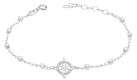 Xtellar Pulsera Ajustable De Plata .925 Con Nudo De Bruja Y Zirconias – Moda Esotérica Y Protección Para Mujer Elegante