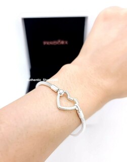 Foto 5 | Foto 5 | Pulsera Pandora Cadena De Serpiente Cierre Corazón Moments 599539c00 Cadena De Serpiente Icónica Colección Pandora Moments