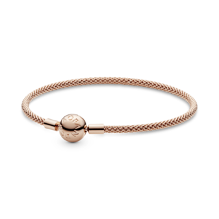 Foto 1 | Foto 1 | Pulsera De Malla Pandora Moments En Recubrimiento En Oro 14k 586543 Estilo Malla Sofisticado Baño De Oro 14k