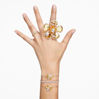 Foto 5 | Foto 5 | Pulsera Swarovski Matrix Tennis Talla Redonda Pequeña Oro 5657664 Baño De Oro 14k Joyería De Lujo Para Mujer Ideal