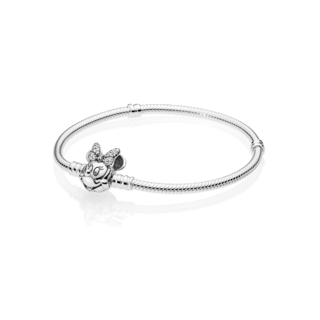 Foto 1 | Foto 1 | Pulsera Pandora Retrato De Minnie Reluciente De Disney 597770cz Edición Limitada Disney Joyería De Lujo Para Mujer Ideal