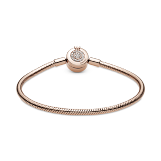 Foto 6 | Foto 6 | Pulsera Pandora Moments Cadena De Serpiente Corona O 14k 589046c01 Cadena De Serpiente Icónica Baño De Oro 14k