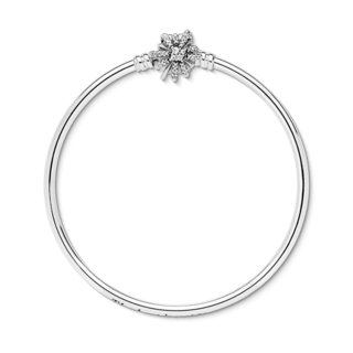 Foto 3 | Foto 3 | Pulsera Pandora Moments Silver Bangle Fireworks Clasp 597563cz Colección Pandora Moments Original Joyería De Ideal