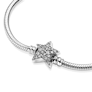 Foto 4 | Foto 4 | Pulsera Pandora Moments Cadena De Serpiente Asimétrica 599639c01 Cadena De Serpiente Icónica Colección Pandora Moments