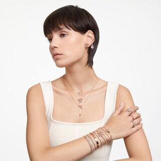 Foto 6 | Foto 6 | Pulsera Swarovski Dextera Forma Octagonal Blanco Baño Rosa 5655626 Joyería De Lujo Para Mujer Ideal Para Regalo