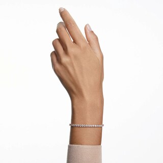 Foto 5 | Foto 5 | Pulsera Swarovski Tennis Blanco Baño De Oro Rosa Para Mujer 5464948 Baño De Oro Rosa 14k Joyería De Lujo Para Mujer