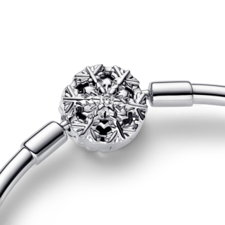 Foto 3 | Foto 3 | Pulsera Pandora Rígido Broche Copo De Nieve Esterlina 592286c01 Diseño Rígido Elegante Joyería De Lujo Para Mujer Ideal