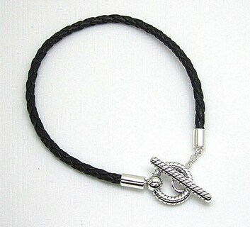 Foto 2 | Foto 2 | Pulsera Pandora Moments Cuero Trenzado Con Cierre En Forma T 591675c01 Colección Pandora Moments Original Joyería De Lujo