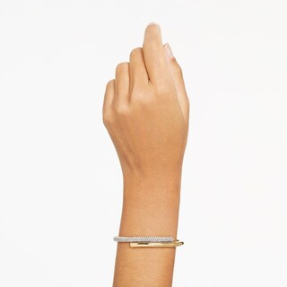 Foto 5 | Foto 5 | Pulsera Swarovski Dextera Cierre Magnético Blanco Baño Oro 5674980 Baño De Oro 14k Joyería De Lujo Para Mujer Ideal
