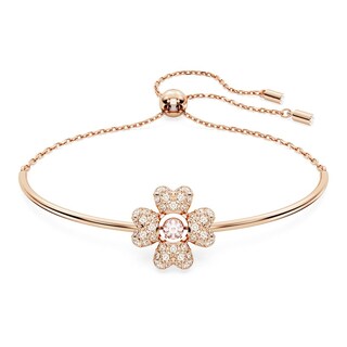 Foto 1 | Foto 1 | Pulsera Swarovski Idyllia Trébol Blanca Baño Tono Oro Rosa 5674487 Baño De Oro Rosa 14k Joyería De Lujo Para Mujer