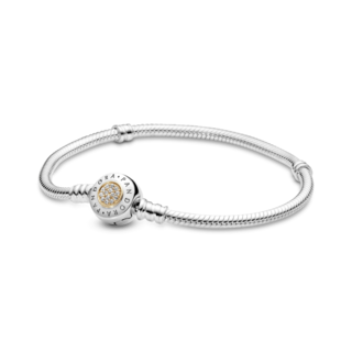 Foto 1 | Foto 1 | Pulsera Pandora Moments Cadena De Serpiente Con Broche Tonos 590741cz Cadena De Serpiente Icónica Colección Pandora Moments