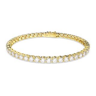 Foto 1 | Foto 1 | Pulsera Swarovski Matrix Tennis Talla Redonda Pequeña Oro 5657662 Baño De Oro 14k Joyería De Lujo Para Mujer Ideal