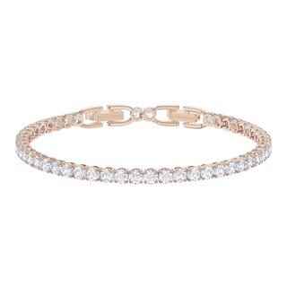 Foto 1 | Foto 1 | Pulsera Swarovski Tennis Deluxe Blanco - Baño En Tono Oro Rosa 5513400 Baño De Oro Rosa 14k Joyería De Lujo Para Mujer
