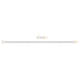 Foto 2 | Foto 2 | Pulsera Swarovski Tennis Deluxe Blanco - Baño En Tono Oro Rosa 5513400 Baño De Oro Rosa 14k Joyería De Lujo Para Mujer
