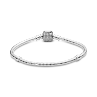 Foto 2 | Foto 2 | Pulsera Pandora Moments Cadena De Serpiente Con Centelleante 590723cz Cadena De Serpiente Icónica Colección Pandora Moments