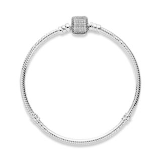 Foto 3 | Foto 3 | Pulsera Pandora Moments Cadena De Serpiente Con Centelleante 590723cz Cadena De Serpiente Icónica Colección Pandora Moments