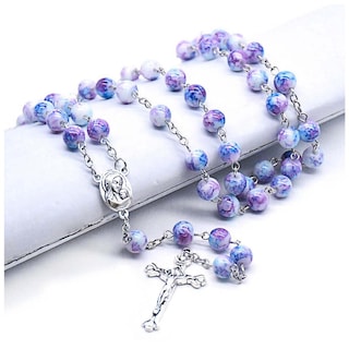 Foto 3 | Foto 3 | Collares Rosarios High Mónaco Mxliv-001 1 Pieza Azul y Morado