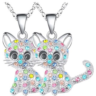 Foto 1 | Foto 1 | Dije Gatita Y Cadenaventdepot Mxkce-002 2piezas Plata