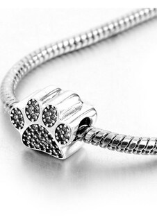 Foto 4 | Foto 4 | Kit De 3 Charms De Mascotas Para Pulsera Que También Funcionan Como Dijes, Perro, Gato Y Huella De Perro, Plateados
