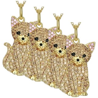 Foto 1 | Foto 1 | Joyeria Con Temática De Gatos High Monaco  Mxohr-004 4 Piezas Oro