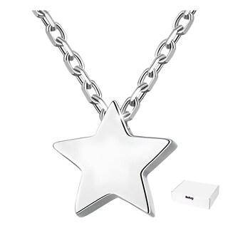 Foto 1 | Foto 1 | Dije Estrella Belug Collar Acero Plata Inoxidable Mujerminimalista Plata