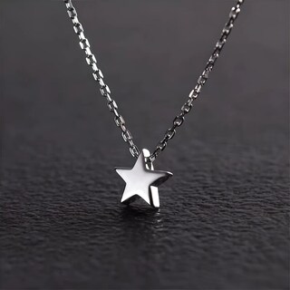 Foto 4 | Foto 4 | Dije Estrella Belug Collar Acero Plata Inoxidable Mujerminimalista Plata